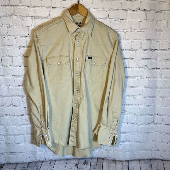 Wrangler Soft Premium Performance Advanced Comfort Shirt Men Size M Medium - Picture 1 of 8